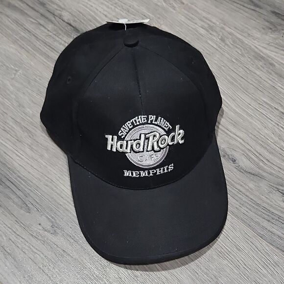NWT Black Hard Rock Cafe Memphis Adjustable Cap - Picture 1 of 5